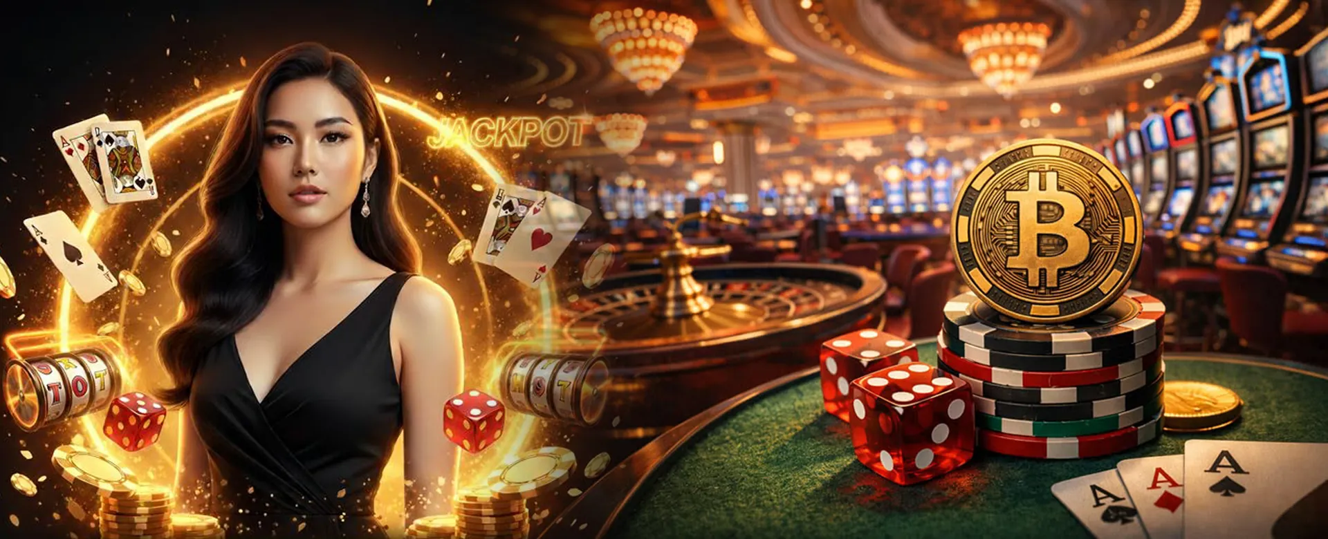 PH365 Live Casino Dealer with Cards and Chips